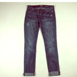 7FAM Roxanne Skinny Jeans, 26 x 29 EUC